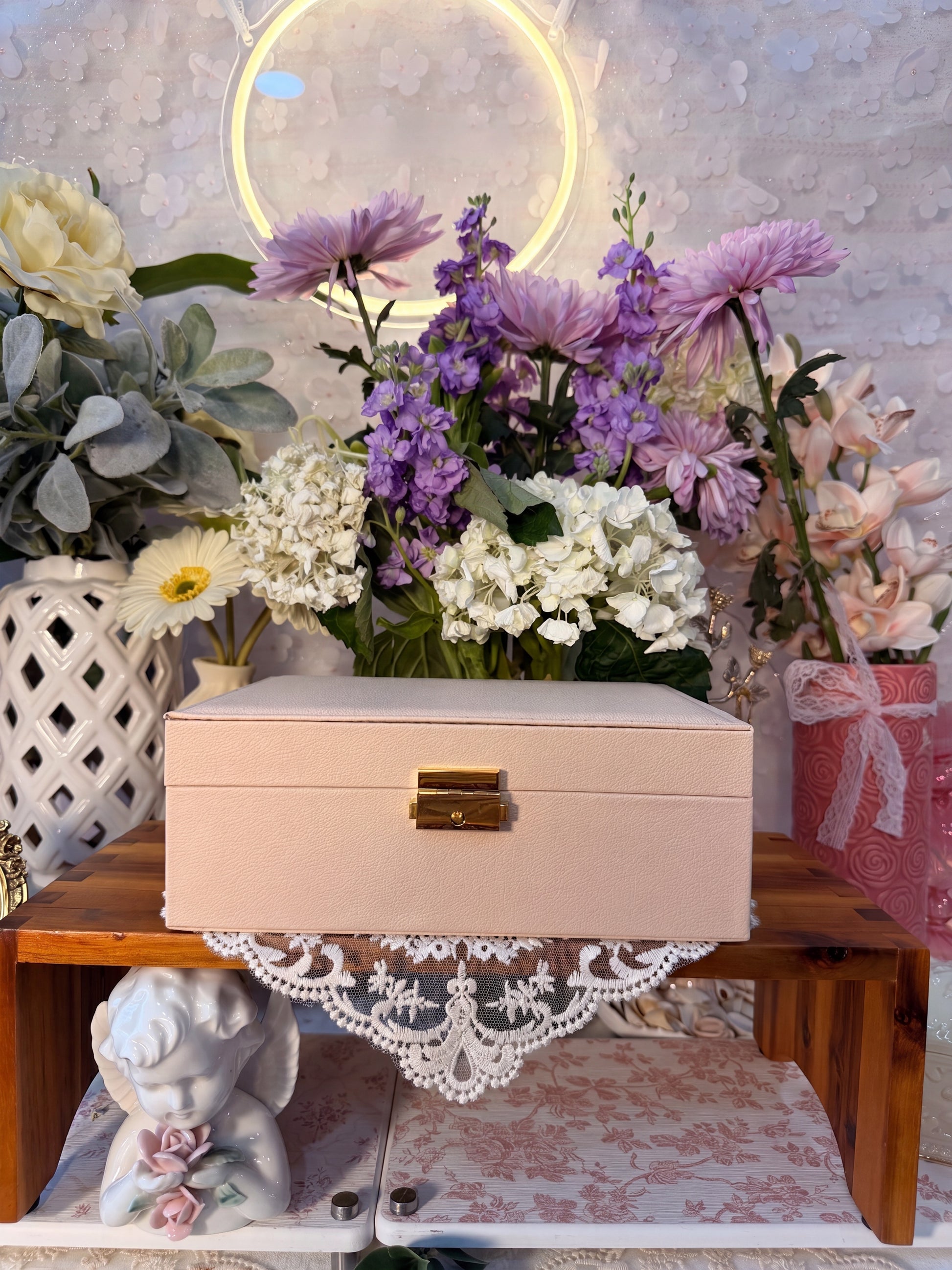 Large jewelry box open