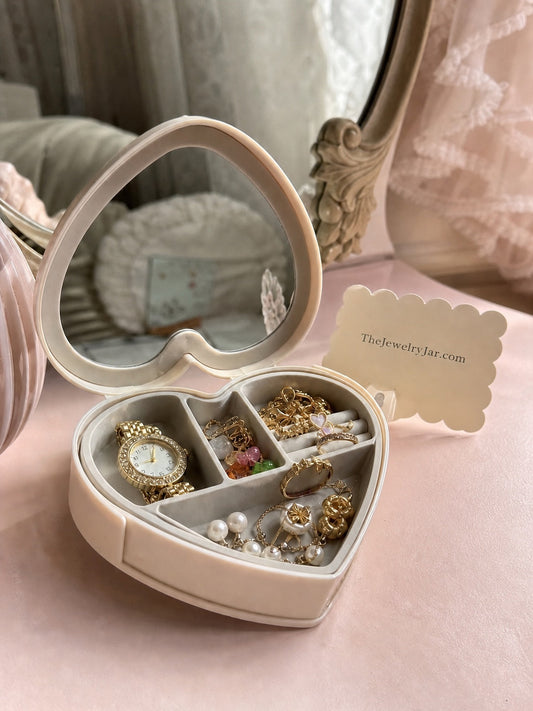 Small heart-shaped mystery jewelry box bundle
